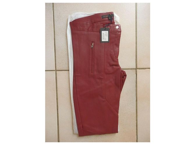 Leggings Maje Admiral de piel roja - vista 2