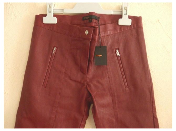 Leggings Maje Admiral de piel roja - vista 5
