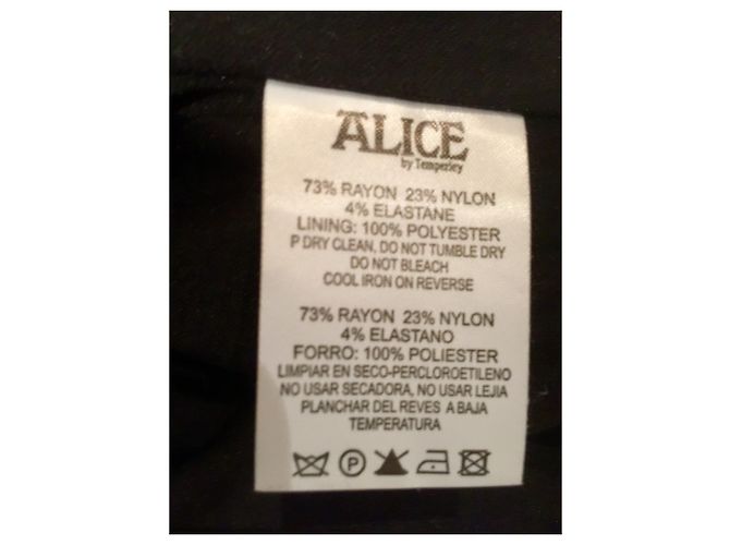 Giacca stile smoking Alice by Temperley nera Nero - vista 5