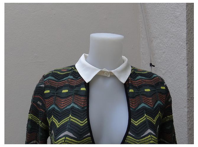 M Missoni Kleid Grün aus Wolle Größe 36 Mehrfarben - Ansicht 3