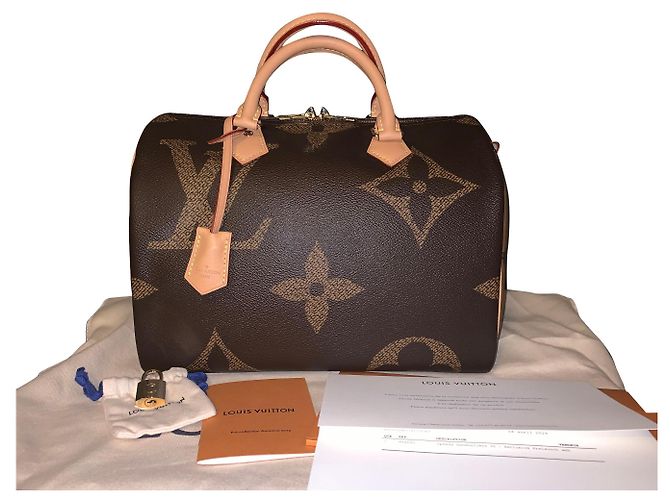 Louis Vuitton Speedy 30 Monogram Giant Reverse Marrone - vista 2