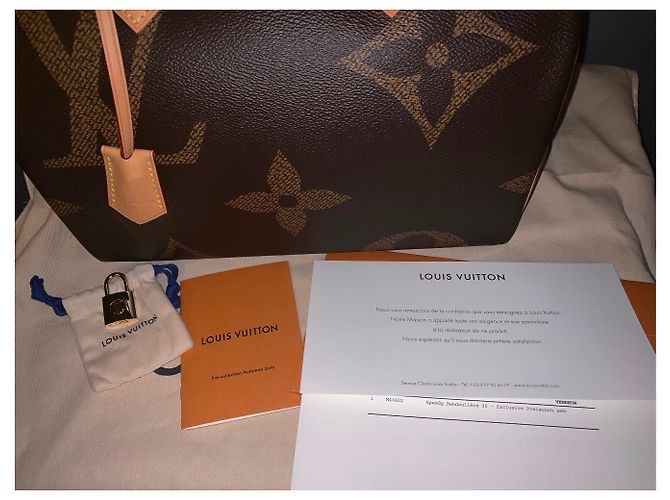 Louis Vuitton Speedy 30 Monogram Giant Reverse Marrone - vista 3
