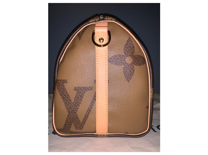 Louis Vuitton Speedy 30 Monogram Giant Reverse Marrone - vista 8