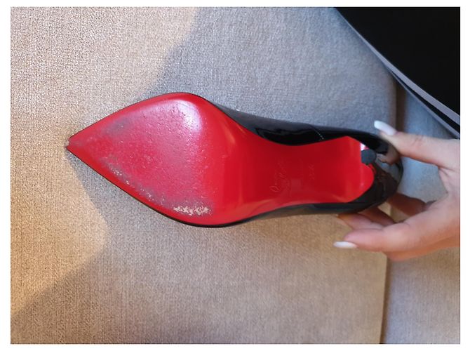 Christian Louboutin So Kate Décolleté in Vernice Nera - vista 6
