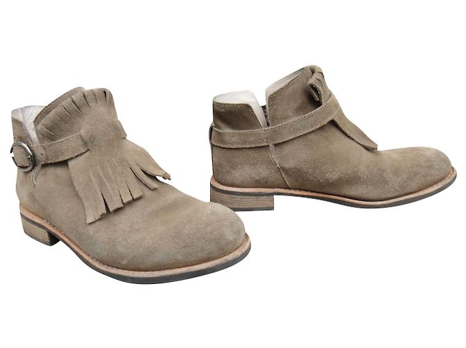 Botines Paraboot Beige Ante - vista 2