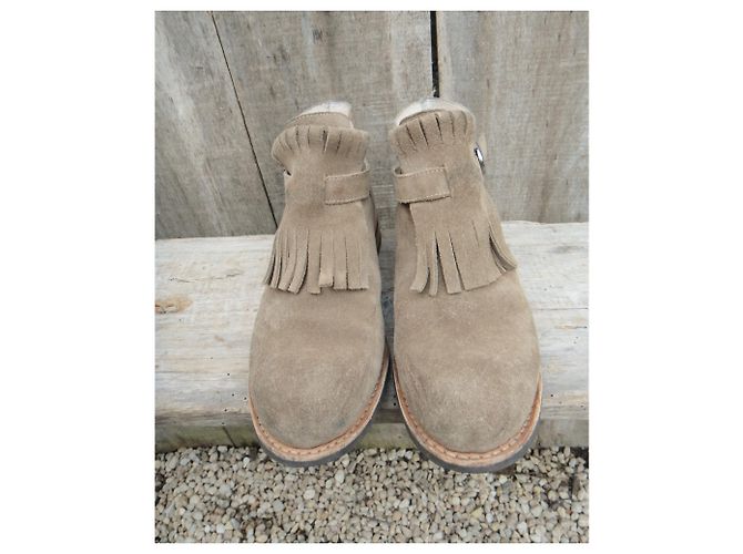 Botines Paraboot Beige Ante - vista 4