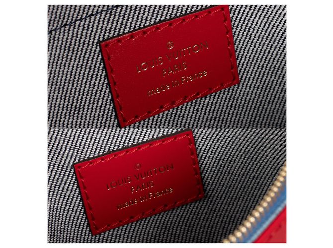 Multi Pochette Multi-Pochette Edición limitada Louis Vuitton en Denim, ¡Nueva condición! Roja Azul - vista 5