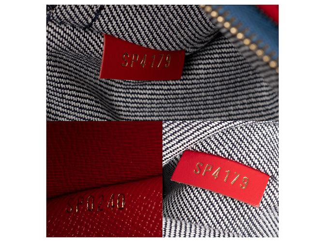 Multi Pochette Multi-Pochette Edición limitada Louis Vuitton en Denim, ¡Nueva condición! Roja Azul - vista 7