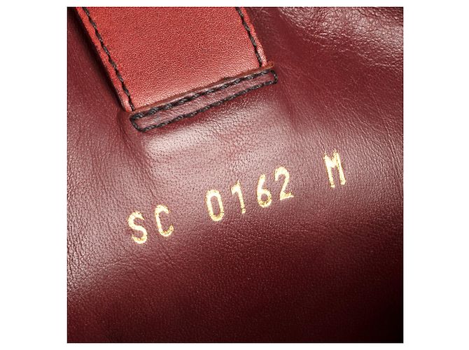 Stivali da equitazione Louis Vuitton in cammello bicolore e pelle di vitello bordeaux - vista 7