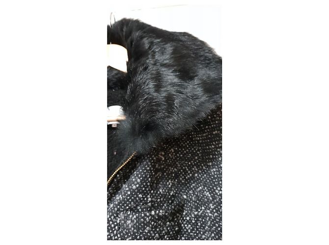 Autre Marque Beslava Tweedjacke grau meliert oversize Mehrfarben - Ansicht 4