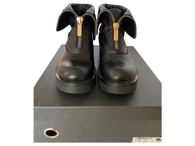 Stivaletti Tosca Blu in pelle nera 36 Nero - vista 2