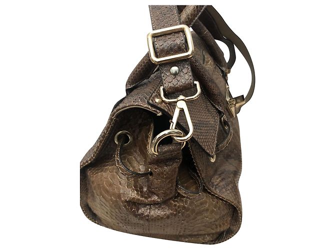Jimmy Choo Rosalie Python Handtasche Beige - Ansicht 2