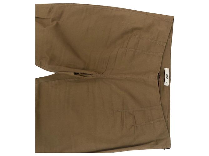 Pantalones Prada Khaki y Caramel de acrílico Caqui Caramelo - vista 2