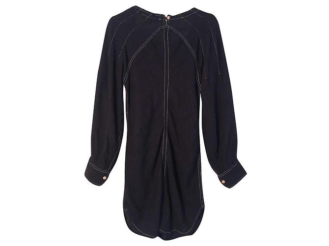 Túnica Isabel Marant de seda negra Negro - vista 2