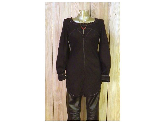 Túnica Isabel Marant de seda negra Negro - vista 5