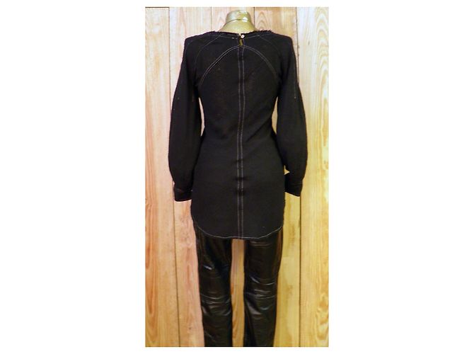 Túnica Isabel Marant de seda negra Negro - vista 6
