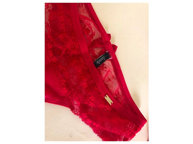 Autre Marque Conjunto de lencería Chantelle Rojo Lycra Roja - vista 2