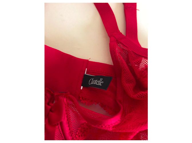 Autre Marque Conjunto de lencería Chantelle Rojo Lycra Roja - vista 4