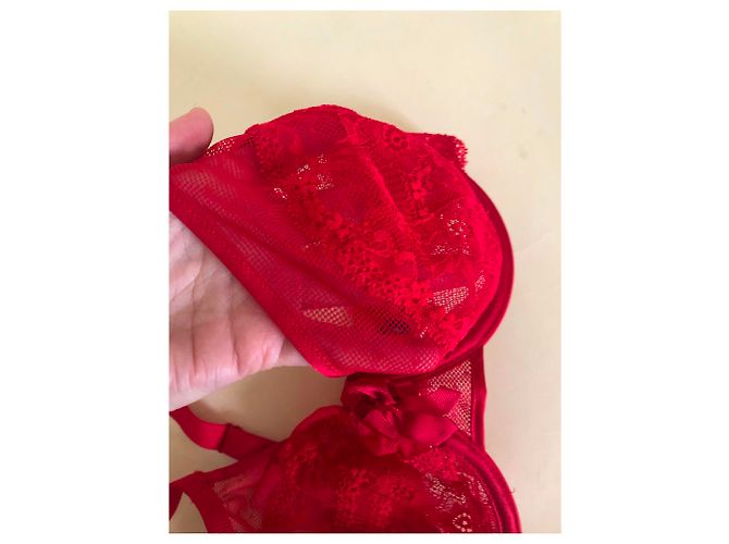 Autre Marque Conjunto de lencería Chantelle Rojo Lycra Roja - vista 8