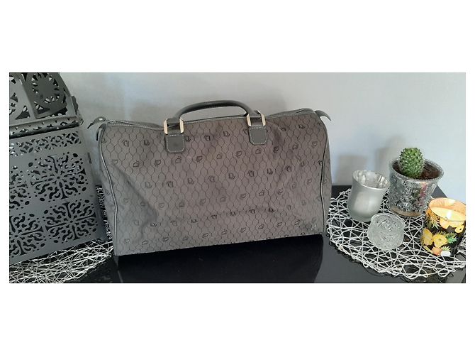 Borsa Boston Christian Dior grigio scuro pelle e tela Grigio antracite - vista 2