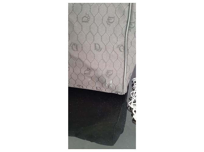 Borsa Boston Christian Dior grigio scuro pelle e tela Grigio antracite - vista 3