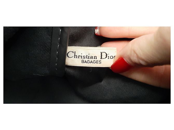 Borsa Boston Christian Dior grigio scuro pelle e tela Grigio antracite - vista 7