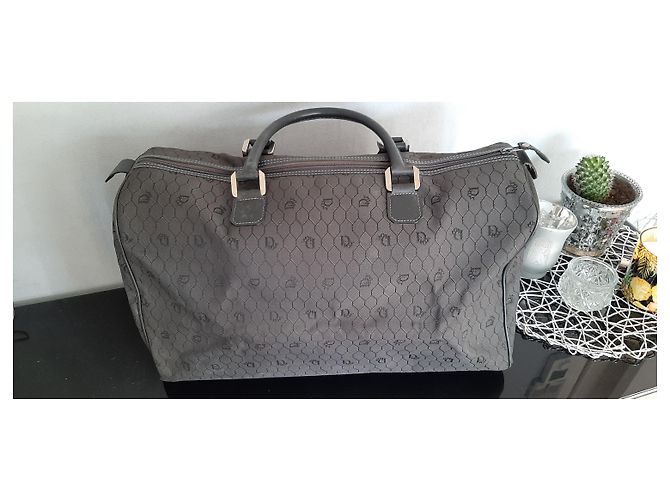 Borsa Boston Christian Dior grigio scuro pelle e tela Grigio antracite - vista 9