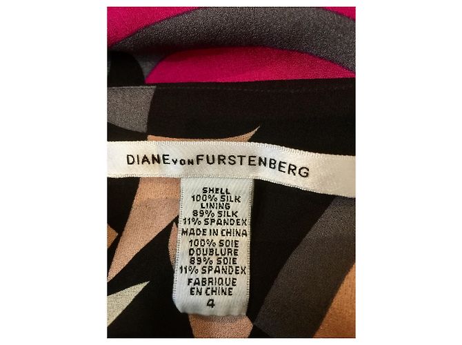Diane Von Furstenberg Vestido de seda Clooney de DvF Multicolor - vista 6