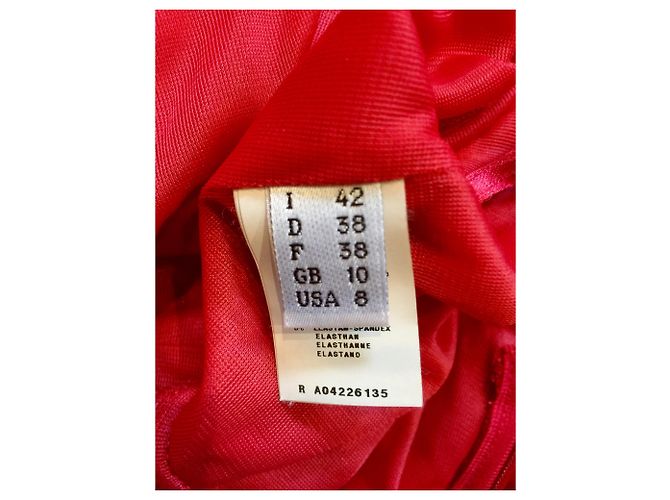 Vestido rojo con drapeado Moschino Cheap And Chic Roja - vista 6