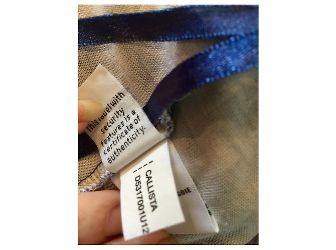 Diane Von Furstenberg DvF Callista Seidenwickelkleid Weiß Blau - Ansicht 5