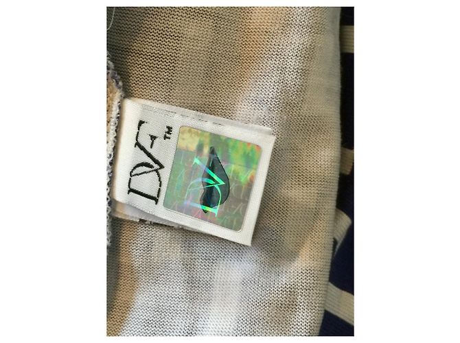 Diane Von Furstenberg DvF Callista Seidenwickelkleid Weiß Blau - Ansicht 7