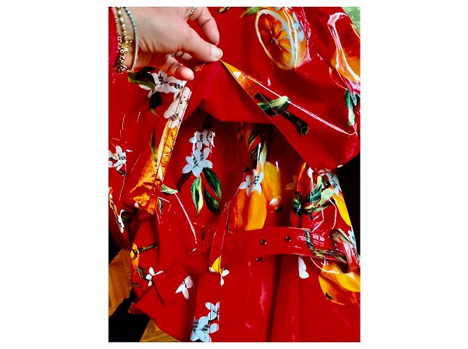 Gabardina corta de algodón encerado Dolce & Gabbana Multicolor - vista 13