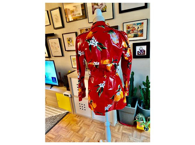 Gabardina corta de algodón encerado Dolce & Gabbana Multicolor - vista 2