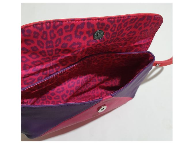 Bolso de mano Kenzo Rosa Morado Coral Poliuretano Multicolor Púrpura - vista 3