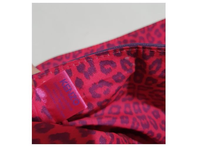 Bolso de mano Kenzo Rosa Morado Coral Poliuretano Multicolor Púrpura - vista 5