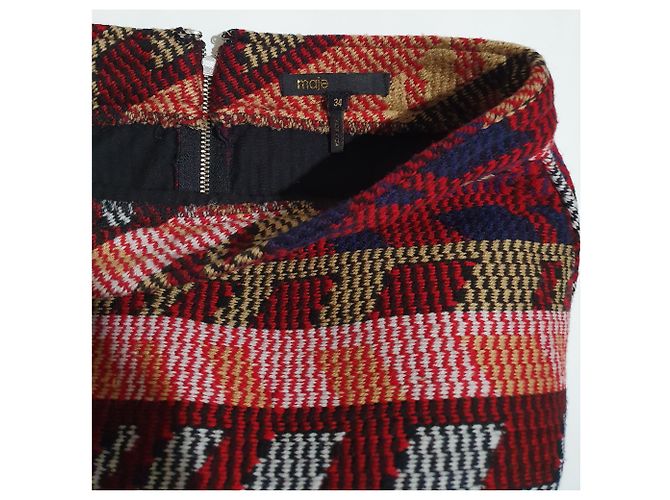 Gonna multicolore Maje in cotone e acrilico - vista 3