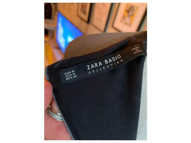 Zara kurzes Kleid grau aus Polyester - Ansicht 4