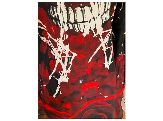 Blusa Philipp Plein in seta stretch multicolore - vista 12