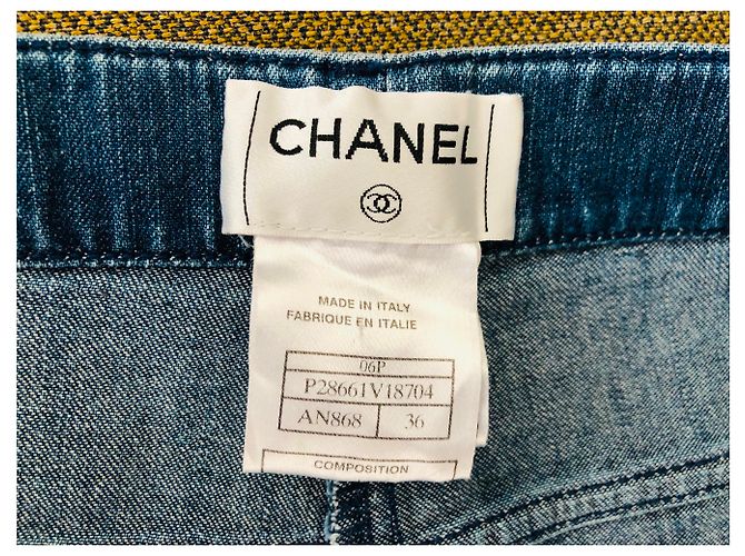 Shorts demin Chanel Blu - vista 2