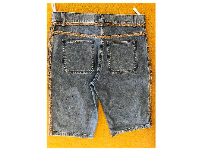 Shorts demin Chanel Blu - vista 3