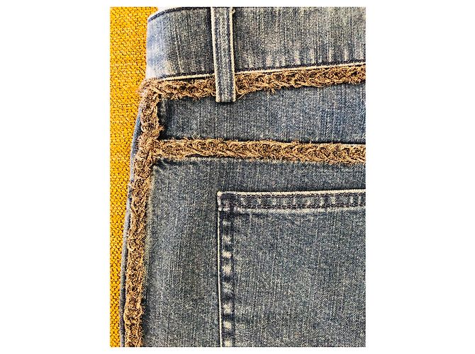 Shorts demin Chanel Blu - vista 4