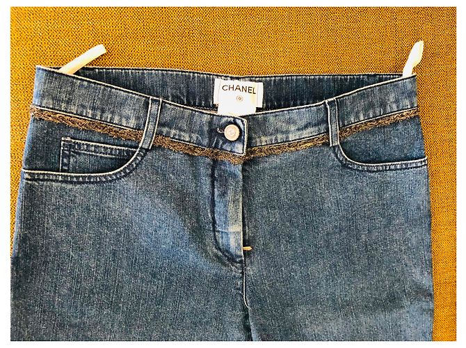 Shorts demin Chanel Blu - vista 5