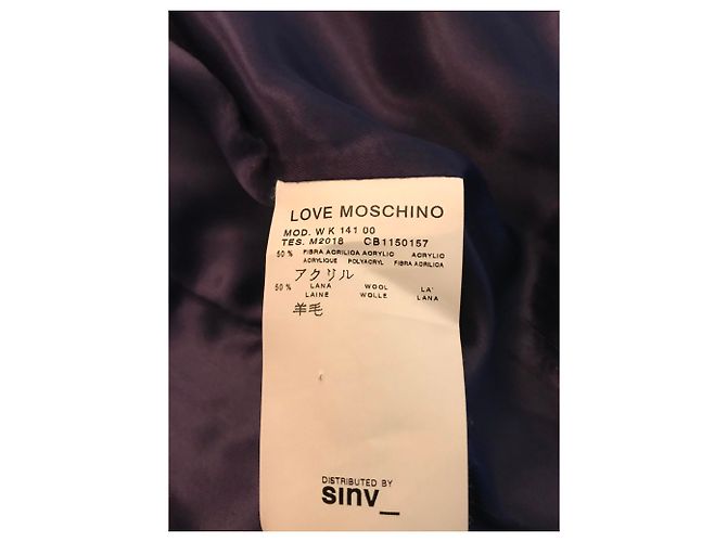 Love Moschino Abrigo morado - vista 7