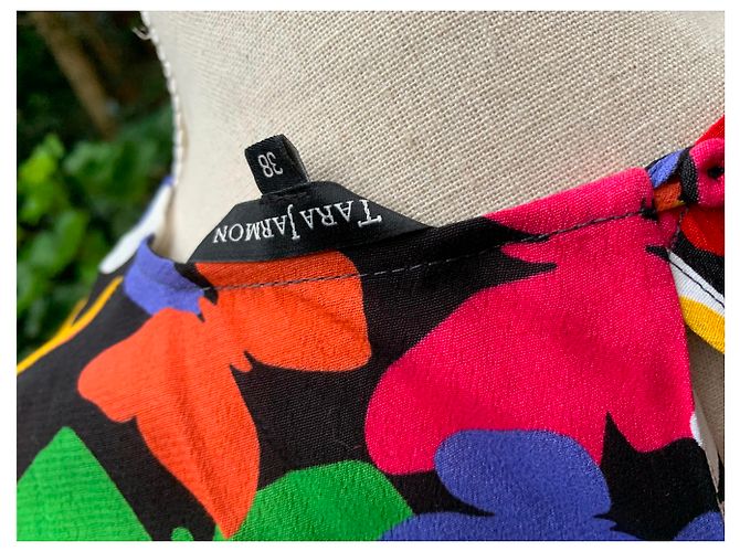 Tara Jarmon Schmetterlingskleid Viscose Mehrfarben - Ansicht 4