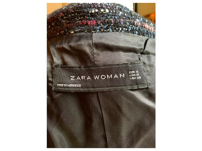 Zara short jacket cotton multi color Multiple colors - view 8