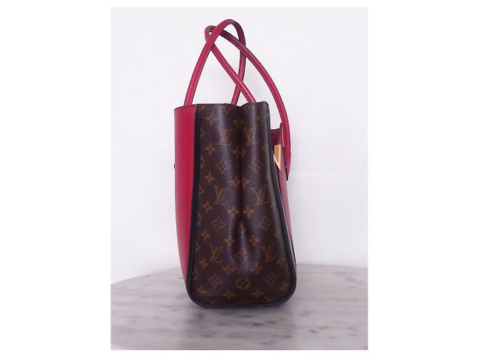 BORSA KIMONO LOUIS VUITTON MM MONOGRAM PELLE ROSSA Multicolore - vista 3