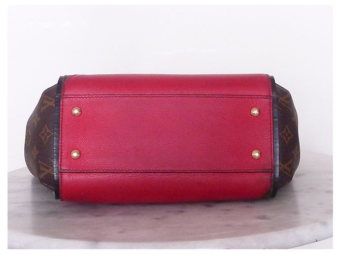 BORSA KIMONO LOUIS VUITTON MM MONOGRAM PELLE ROSSA Multicolore - vista 4