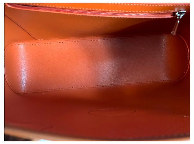 Sac Longchamp Roseau S porté main camel - vue 7