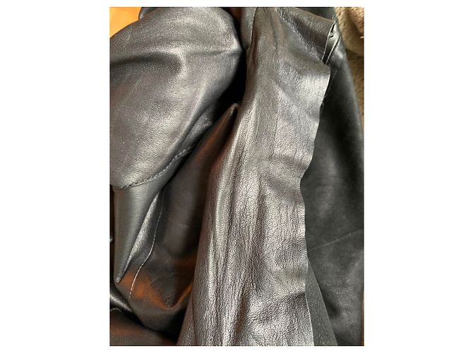 Abito dritto in pelle nera Dsquared2 Nero - vista 10