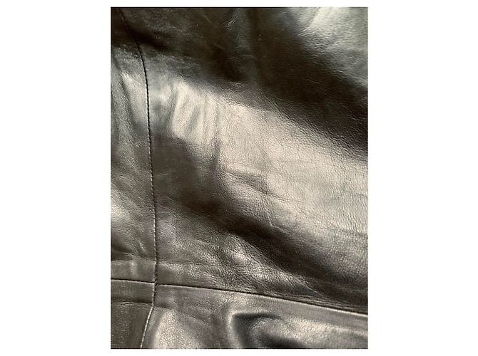 Abito dritto in pelle nera Dsquared2 Nero - vista 11